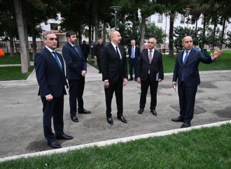 Prezident İlham Əliyev Qarabağ Universitetinin təmirdən sonra açılışında iştirak edib