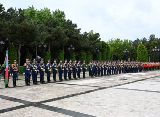 Belarus Prezidenti Aleksandr Lukaşenkonun rəsmi qarşılanma mərasimi olub