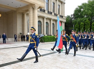 Belarus Prezidenti Aleksandr Lukaşenkonun rəsmi qarşılanma mərasimi olub