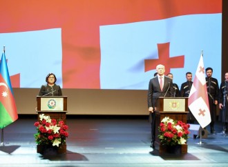 Sahibə Qafarova Gürcüstanın Müstəqillik günü münasibəti ilə keçirilən tədbirdə çıxış edib