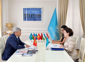 Türk Mədəniyyəti və İrsi Fondunun prezidenti Qırğız Respublikasının Azərbaycan Respublikasındakı yeni təyin olunmuş səfiri ilə görüşüb