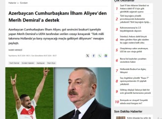 Prezident İlham Əliyevin Türkiyə yığmasına dəstəyi ölkə mediasının diqqət mərkəzində olub