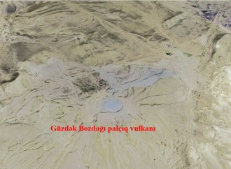 Güzdək Bozdağı palçıq vulkanında püskürmə olub
