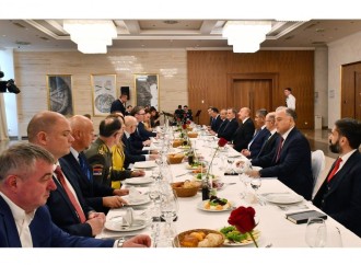 Prezident İlham Əliyevin Serbiya Prezidenti ilə geniş tərkibdə görüşü olub