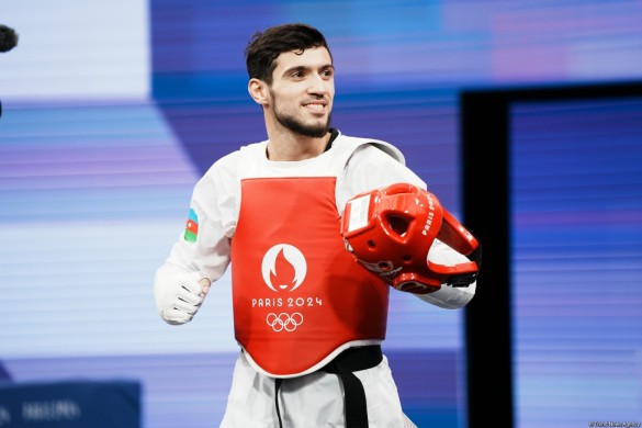 Paris-2024: Azərbaycan taekvondoçusu yarımfinalda